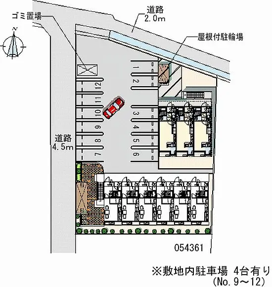 倉敷市四十瀬 月極駐車場